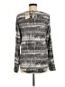 Bass 100% Rayon Gray Long Sleeve Blouse Size M - photo 2