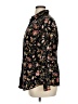 Chaps 100% Cotton Floral Black Long Sleeve Button-Down Shirt Size 0X - photo 5