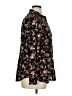 Chaps 100% Cotton Floral Black Long Sleeve Button-Down Shirt Size 0X - photo 4