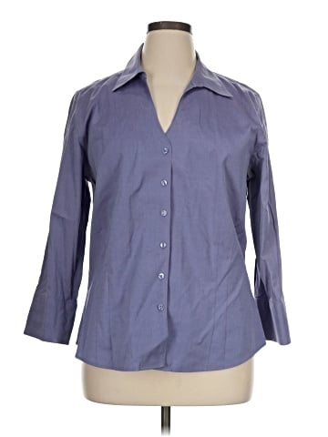Coldwater Creek 3/4 Sleeve Button-Down Shirt (view 1)