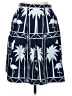 Talbots 100% Cotton Tropical Blue Casual Skirt Size 6 Petite - photo 1