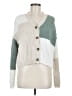 Mi ami Color Block Green White Cardigan Size M - photo 1