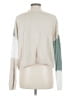 Mi ami Color Block Green White Cardigan Size M - photo 2