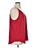 Ann Taylor LOFT 100% Polyester Red Sleeveless Blouse Size XL - photo 4