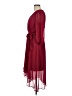 Chaps 100% Polyester Burgundy Cocktail Dress Size 10 - photo 5