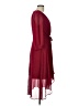 Chaps 100% Polyester Burgundy Cocktail Dress Size 10 - photo 4