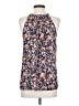 Lucy & Laurel 100% Polyester Blue Sleeveless Blouse Size XS - photo 2