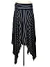 CAbi Stripes Black Casual Skirt Size M - photo 1