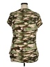 No Comment Camo Green Short Sleeve Top Size 1X - photo 2