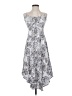 Final Touch 100% Rayon Paisley Gray Casual Dress Size S - photo 1