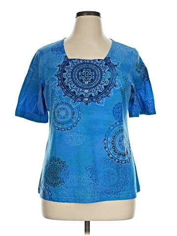 Appropriate Behavior Short Sleeve Blouse (view 1)