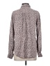 Maurices Animal Print Gray Long Sleeve Blouse Size S - photo 2