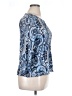 Relativity 100% Nylon Blue 3/4 Sleeve Top Size 1X - photo 4