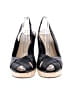 Via Spiga 100% Leather Black Wedges Size 9 1/2 - photo 2