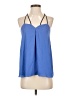 Express 100% Polyester Blue Sleeveless Blouse Size S - photo 1