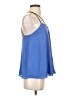 Express 100% Polyester Blue Sleeveless Blouse Size S - photo 4