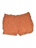 Madewell 100% Viscose Polka Dots Orange Shorts Size XL - photo 2