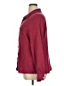 Automet 100% Rayon Houndstooth Burgundy Long Sleeve Button-Down Shirt Size XL - photo 5