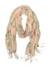 Unbranded 100% Polyester Floral Ivory Scarf One size - photo 1