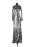 Simon Miller 100% Polyester Metallic Silver Cocktail Dress Size 0 - photo 1