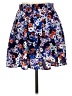 Ambiance Apparel 100% Polyester Floral Blue Casual Skirt Size L - photo 2