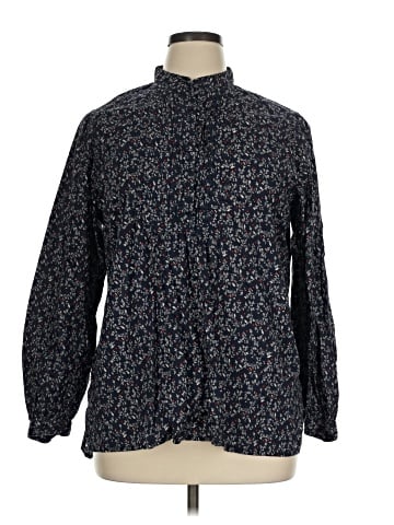 Ines de la Fressange for Uniqlo Long Sleeve Blouse (view 1)