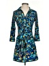 BCBGMAXAZRIA Graphic Blue Casual Dress Size XS - photo 1