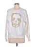 Zadig & Voltaire 100% Cotton Print White Sweatshirt Size Lg (3) - photo 1