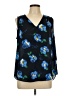 Banana Republic 100% Polyester Blue Sleeveless Blouse Size L - photo 1
