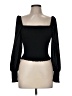 Gianni Bini Black Long Sleeve Top Size M - photo 1