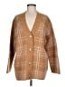 Vince. Plaid Brown Cardigan Size Med - Lg - photo 1