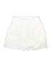 Skies Are Blue 100% Polyester Solid Ivory Shorts Size XS - photo 1
