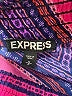 Express 100% Polyester Chevron-herringbone Purple Casual Skirt Size S - photo 4
