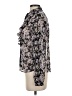 H&M Floral Black Long Sleeve Blouse Size 2 - photo 5