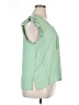 Democracy 100% Rayon Green Short Sleeve Blouse Size XL - photo 4