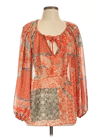 Olivaceous Long Sleeve Blouse (view 1)