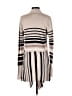 St. John's Bay Stripes Tan Silver Cardigan Size S - photo 2