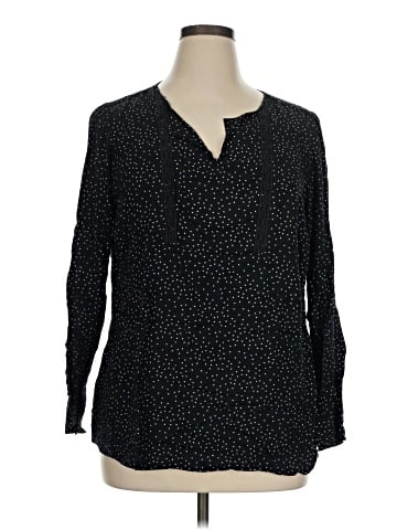 Lane Bryant Outlet Long Sleeve Blouse (view 1)