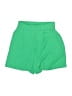 Skies Are Blue Solid Green Shorts Size XXS - photo 1