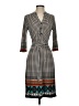 Mlle Gabrielle Houndstooth Brown Casual Dress Size S - photo 1