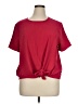 Ann Taylor Factory 100% Polyester Red Short Sleeve Top Size XL - photo 1
