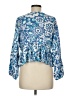 O'Neill 100% Viscose Blue 3/4 Sleeve Blouse Size M - photo 2