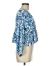 O'Neill 100% Viscose Blue 3/4 Sleeve Blouse Size M - photo 4