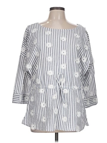 Foxcroft 3/4 Sleeve Blouse (view 1)