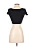 Zara Black Short Sleeve Top Size S - photo 2