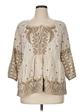 Johnny Was 3/4 Sleeve Blouse