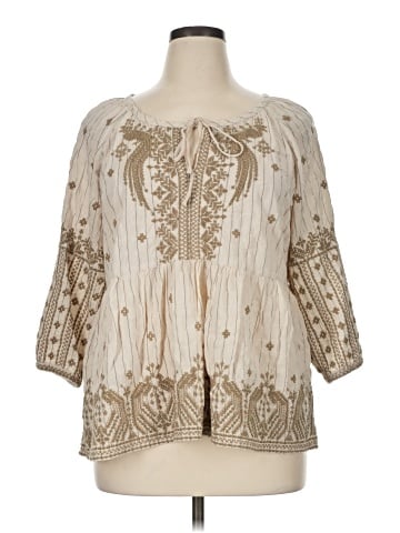 Johnny Was 3/4 Sleeve Blouse (view 1)