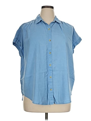 New Directions Sleeveless Button-Down Shirt (view 1)
