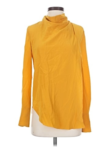 A.L.C. Long Sleeve Silk Top (view 1)