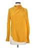 A.L.C. 100% Silk Yellow Long Sleeve Silk Top Size 2 - photo 1